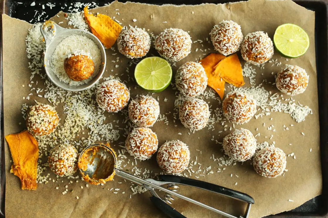 tropical fruit - mango balls