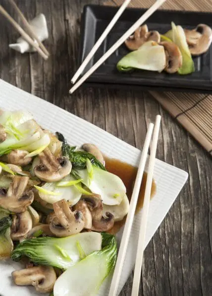 Savory Quinoa, Mushroom, and Bok Choy Stir Fry Recipe