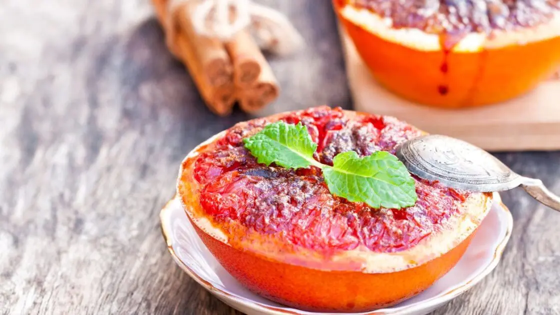 Broiled Grapefruit recipe with Cinnamon and honey