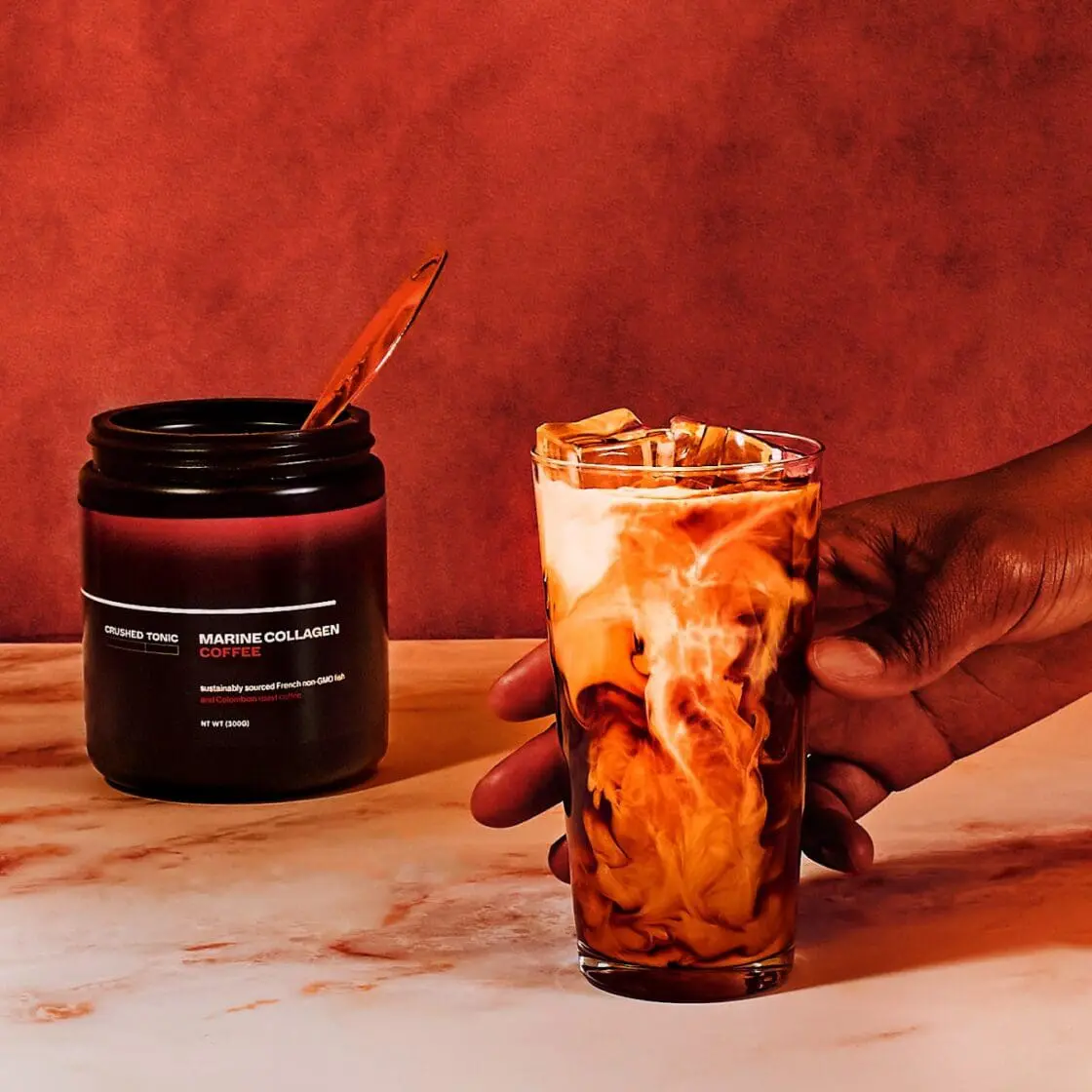 Crushed Tonic, Coffee Marine Collagen Latte.