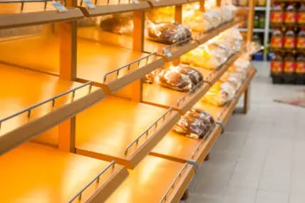 empty store shelves
