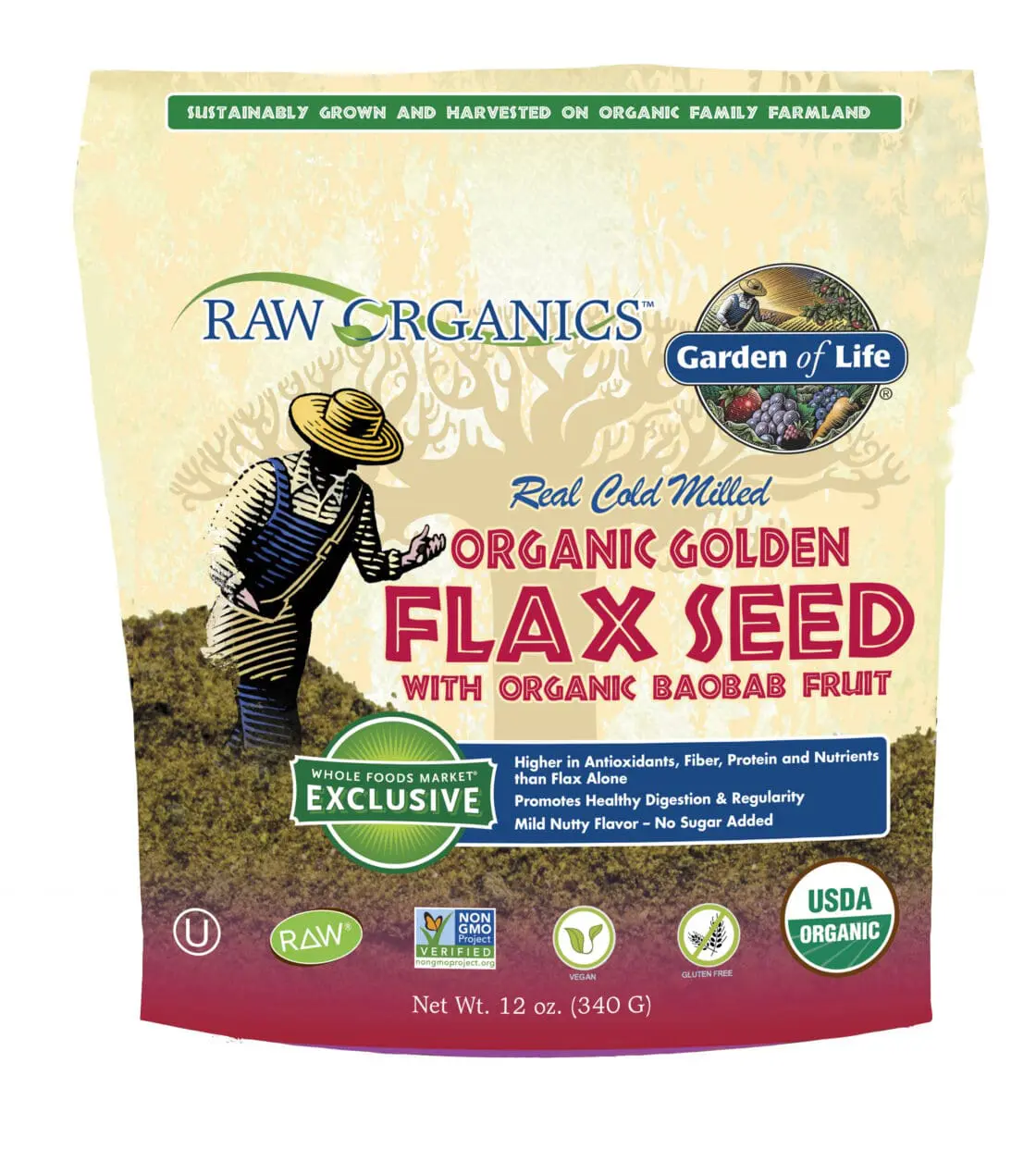 Garden of Life's Raw Organics Flax with Baobab Fruit