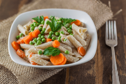 Guilt-Free Vegan Pasta Primavera with Fresh Spring Peas