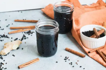 Homemade elderberry syrup recipe for colds and flus