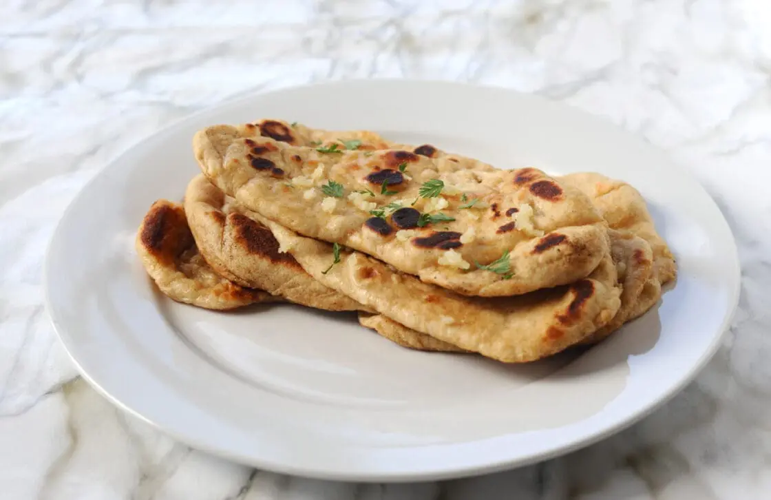homemade naan
