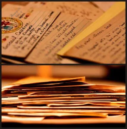 Great ideas for how to organize recipes.