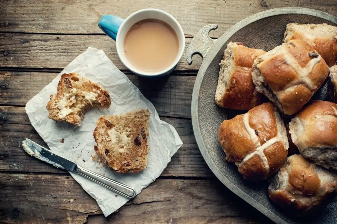 breads, toast coffee on a wood table. food intolerances are important to pay attention to.