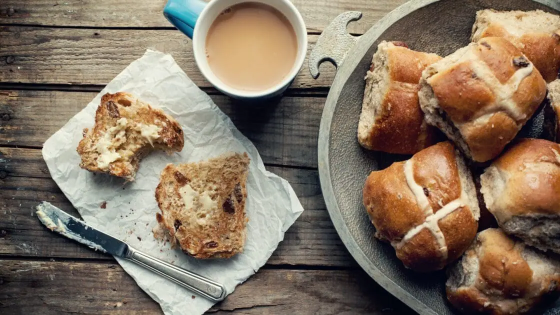 breads, toast coffee on a wood table. food intolerances are important to pay attention to.