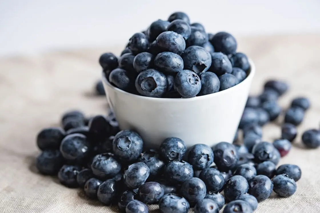 Colorful antioxidant-rich fruits and vegetables
