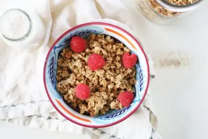 Image of a granola recipe healthy, peanut butter granola recipe