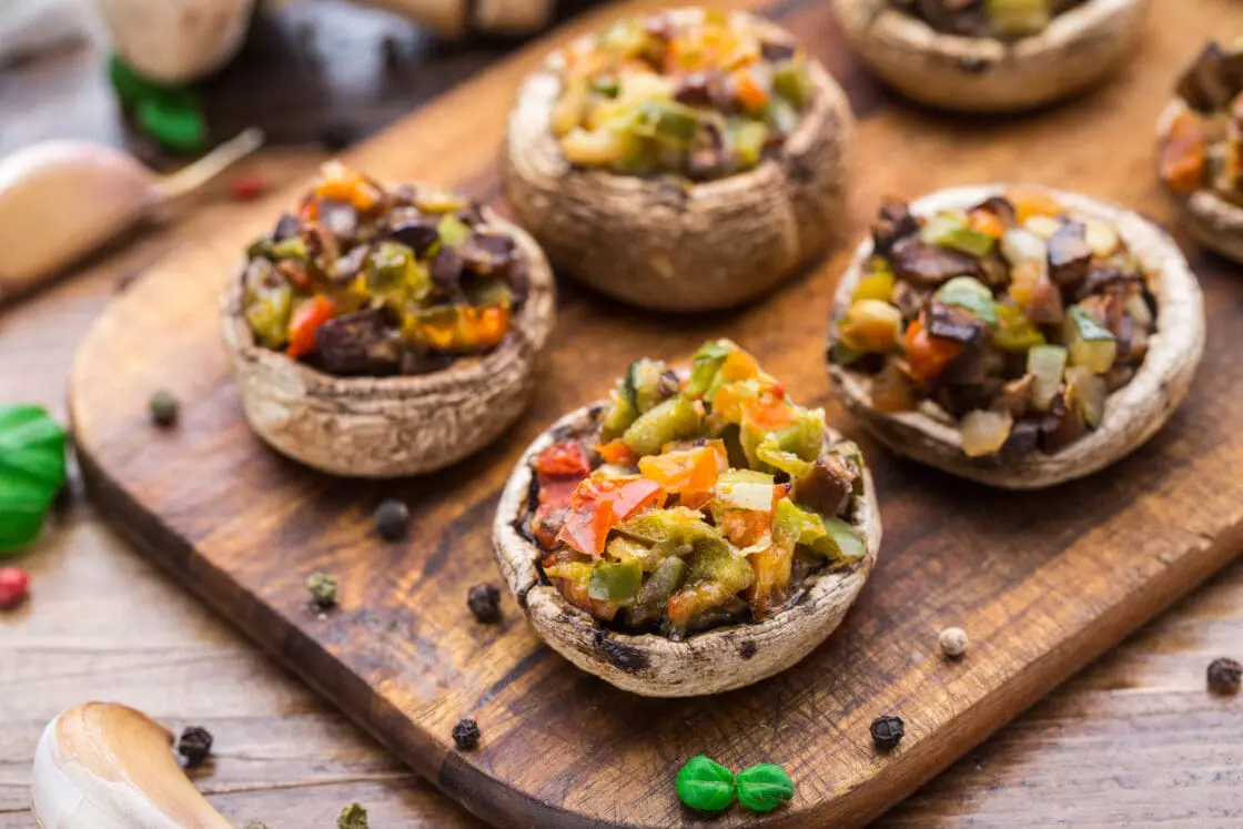 vegan whole30 stuffed mushrooms
