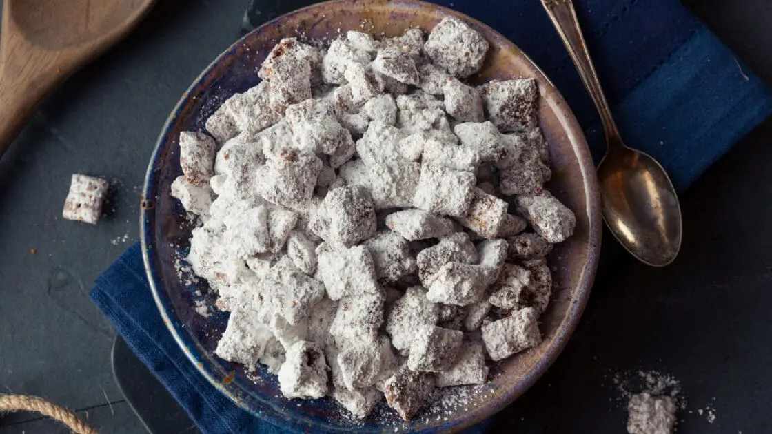 Homemade Puppy Chow Recipe with Dark Chocolate