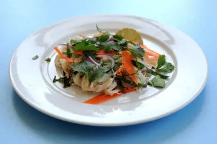 rice noodles with tamarind sauce