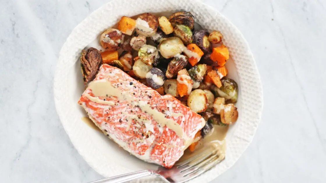 salmon one-pan dinner