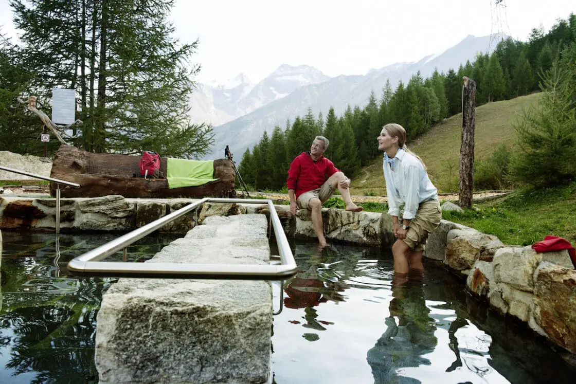 Kneipp tour in Saas Fee Switzerland