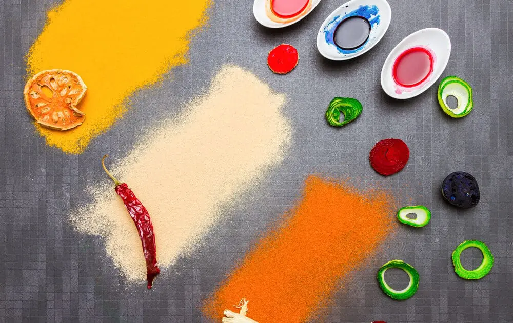 Natural food coloring that comes from plants.
