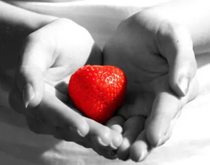 strawberry heart