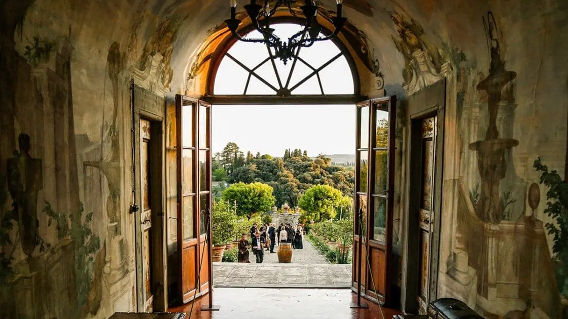 View of Villa Medicea di Lilliano Wine Estate