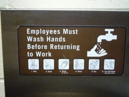 wash hands