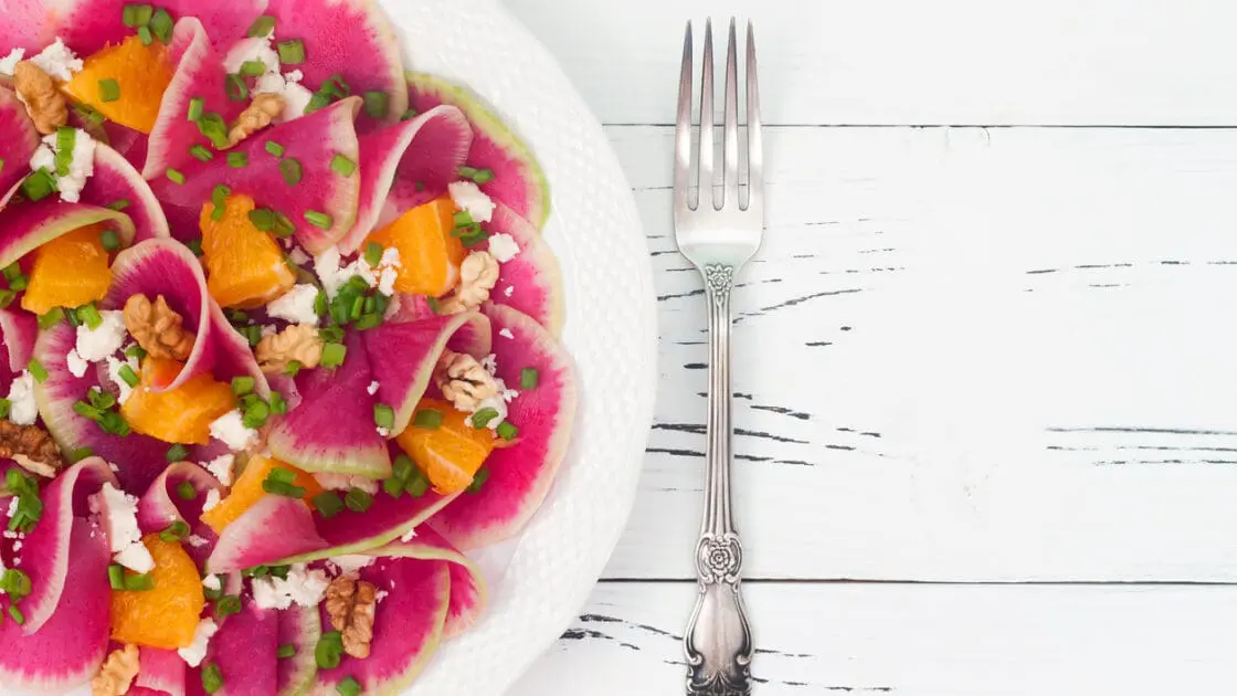 watermelon radish salad