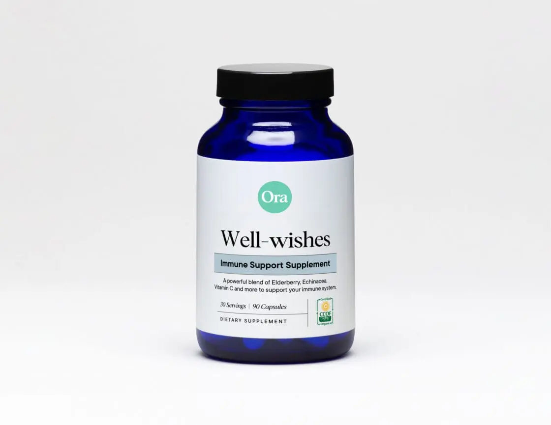 Ora Organic Well-Wishes Immune Support Supplement.