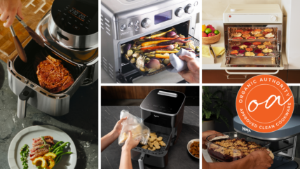 A collage of many of the air fryers we tested for our round-up of the best air fryers on the market in 2026.