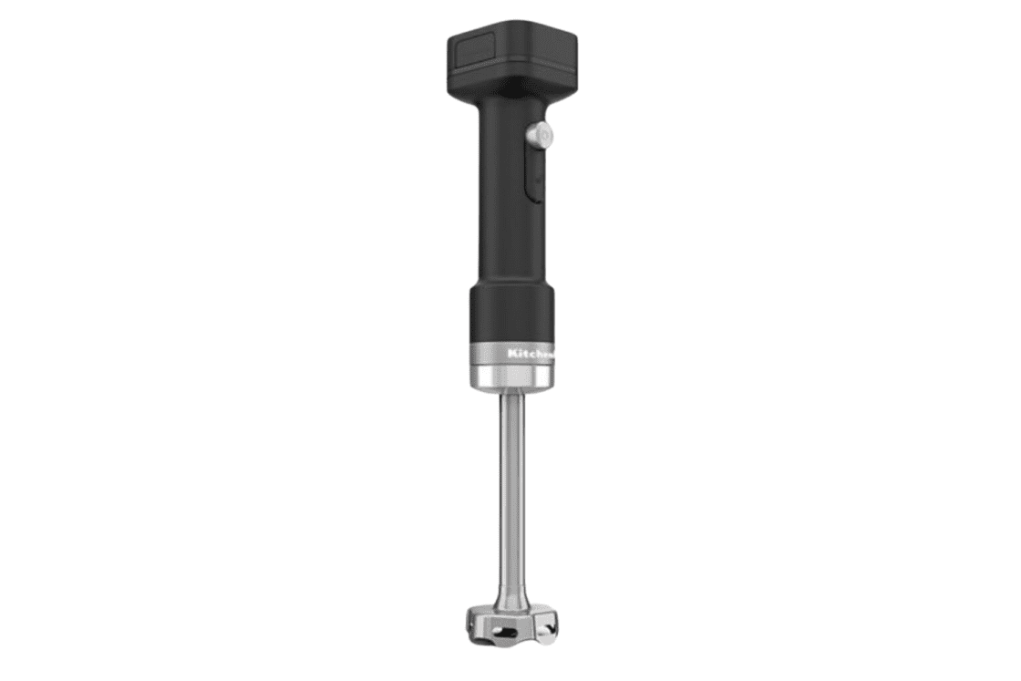 image of kitchenaid hand blender with white background. one of the best kitchen gadgets for gifts