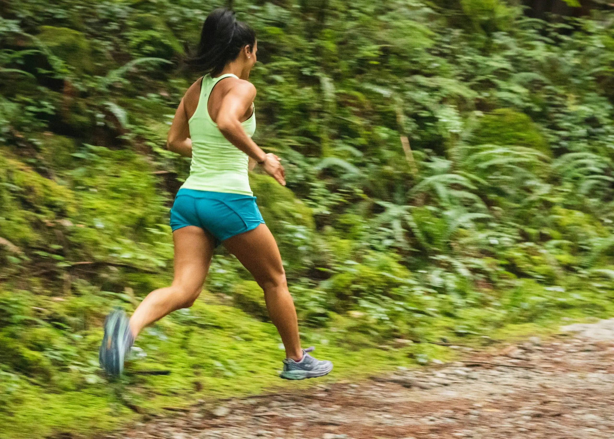 image of a running woman, habits that could make your hangover worse