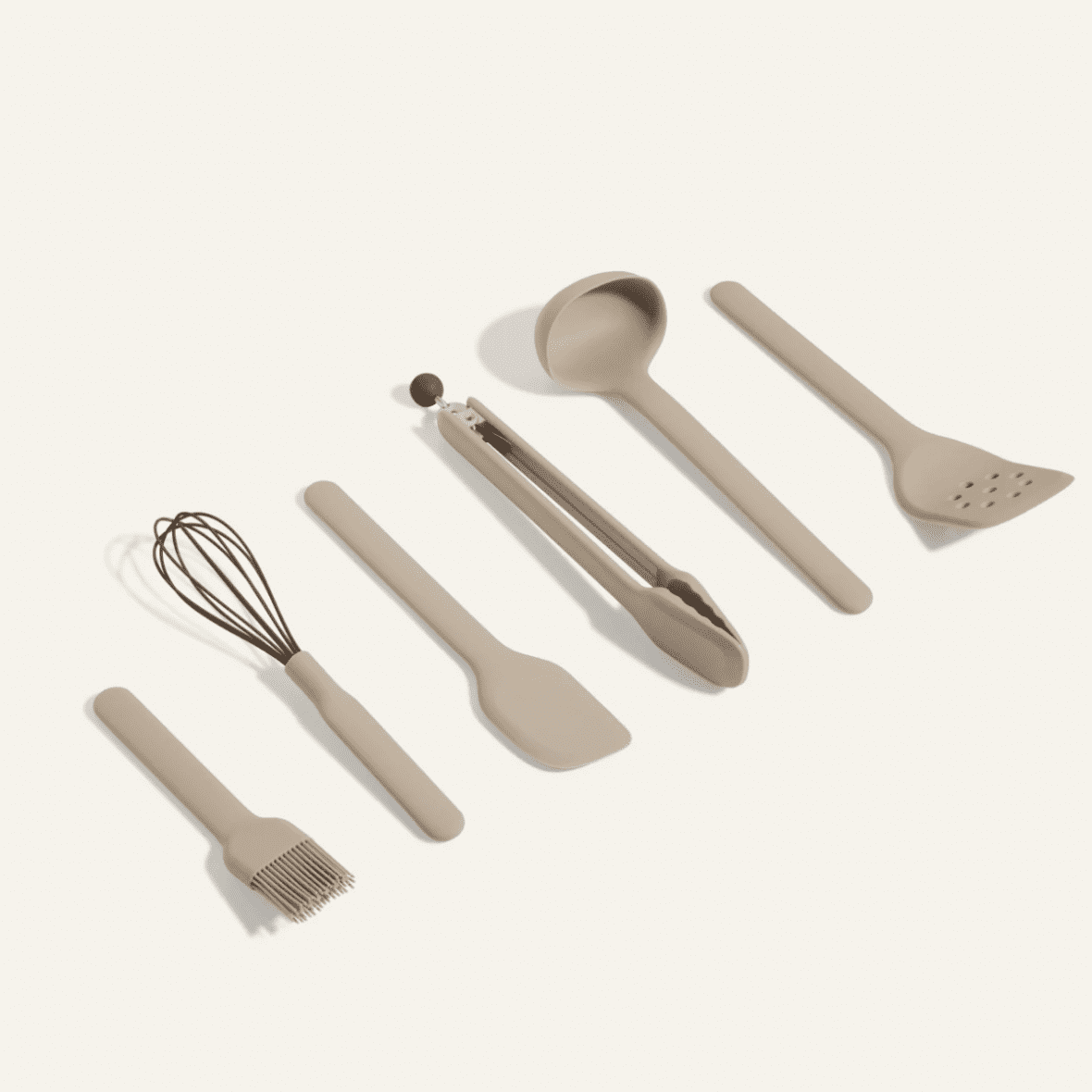 Image of Our Place's silicone Utensil Essentials in Steam.
