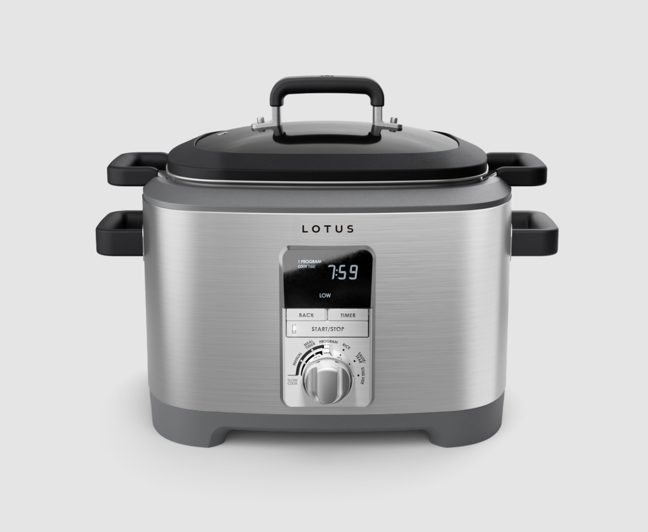 Image of the stainless steel Lotus The Sous Multi-Cooker.