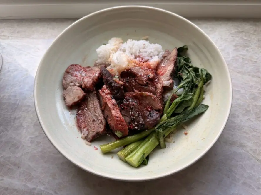 Image of a Char Siu pork meal from CookUnity.