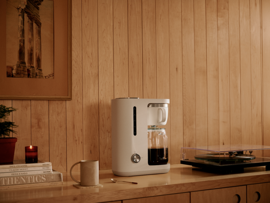 Caraway Coffee Maker in modern room