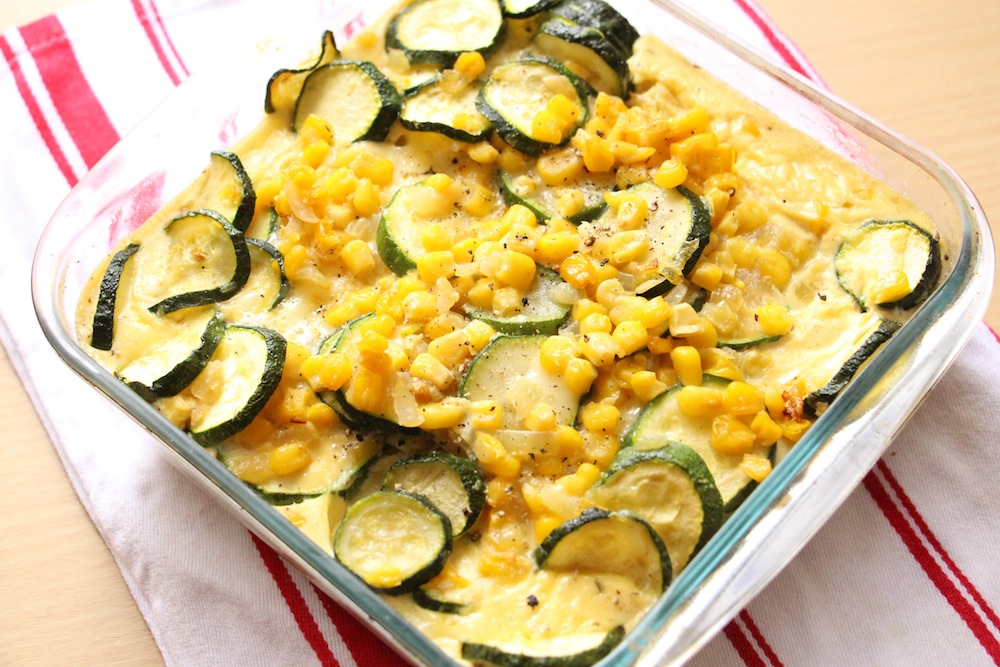 corn and squash pudding