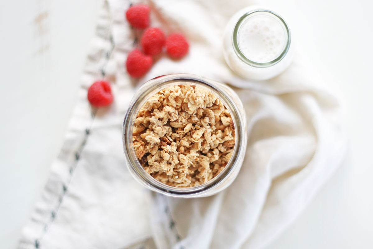peanut butter granola recipe with chia seeds