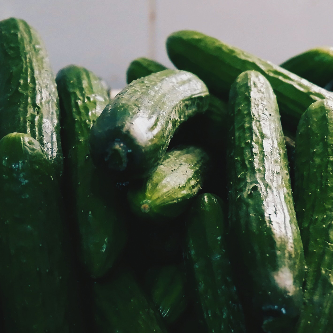 Pile of persian cucumber