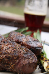 beer and steak