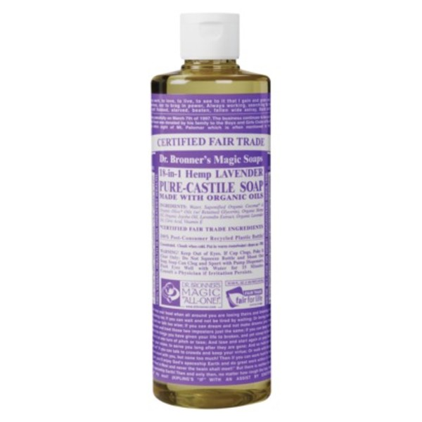 Organic soap in a bottle