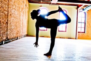 Woman doing yoga