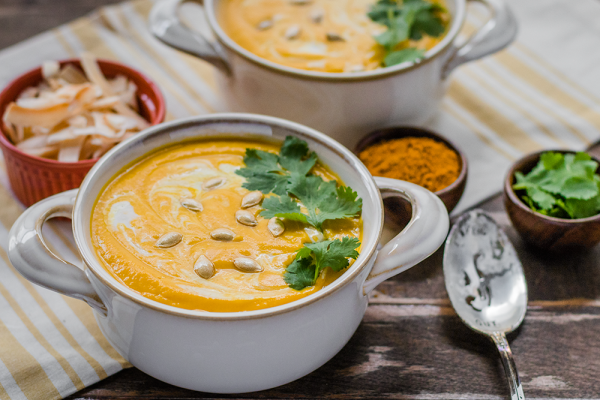 Curried Butternut Squash Soup with a Delicious Secret Ingredient
