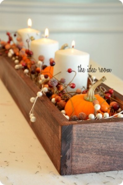 log candleholder