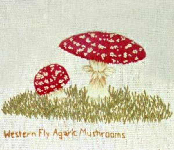 Mushroom embroidery patterns.