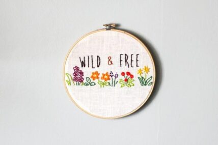 A modern take on embroidery patterns.