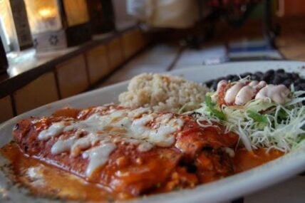 Vegetarian Enchiladas Recipe with Asparagus and Chickpeas