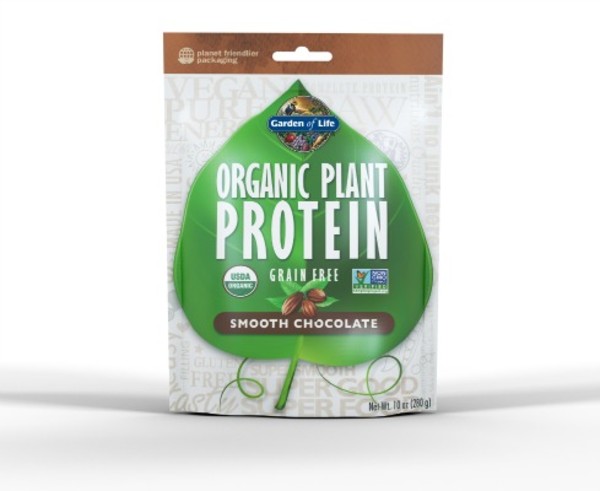 Garden of Life Organic Plant Protein Smooth Chocolate powder packet