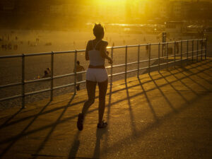 girl running photo