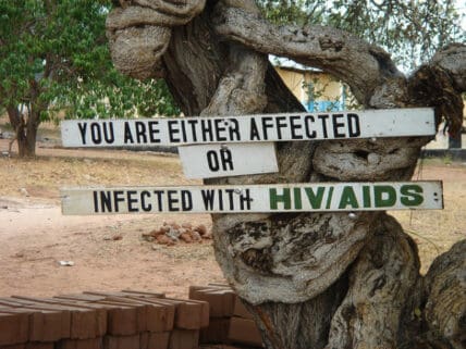 HIV, AIDS sign