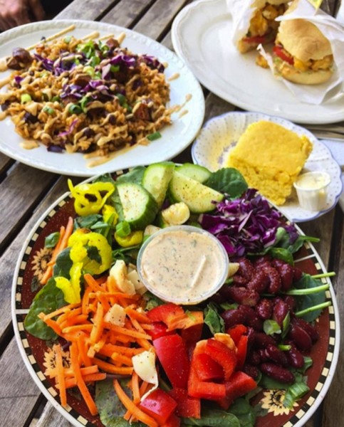 Salad spread via Krimsey's
