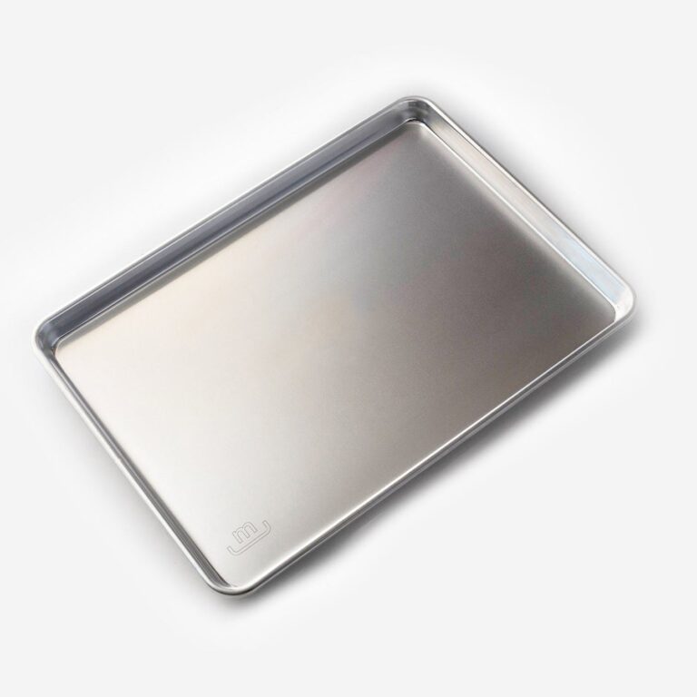 Image of Aluminum non toxic sheet pan by Made In on simple white background.