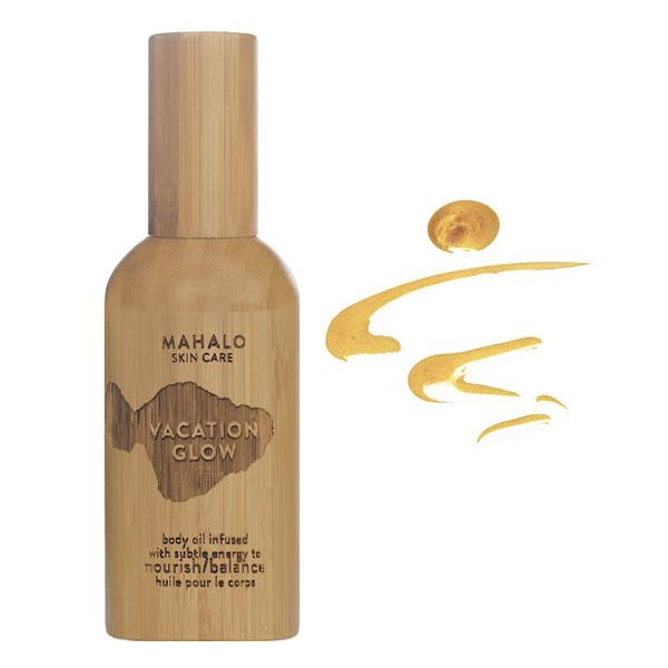 shimmering body oil