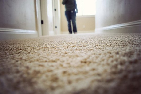 Clean carpet close-up